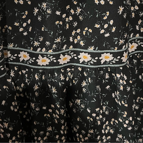 MAX STUDIO Floral Tiered Black Maxi Dress- Size S - Picture 5 of 6